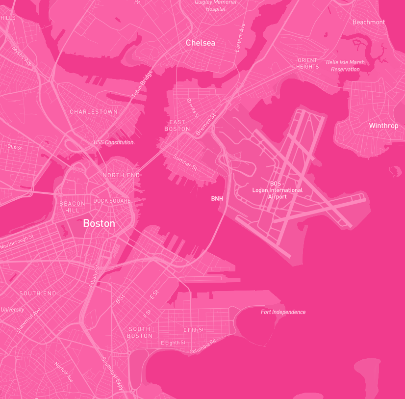 Playing with the visual style of Boston and map legability 
