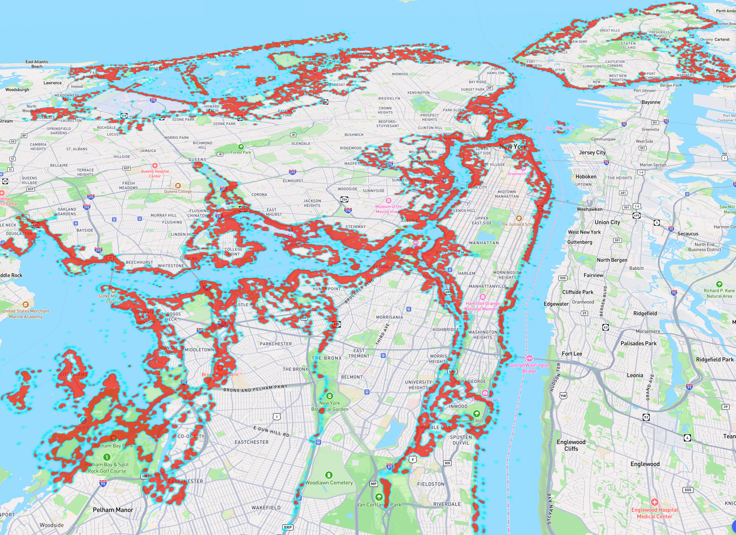 Future NYC 500 year estimation of global warming