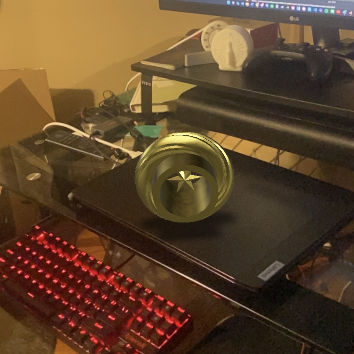 Star combined with a ring element